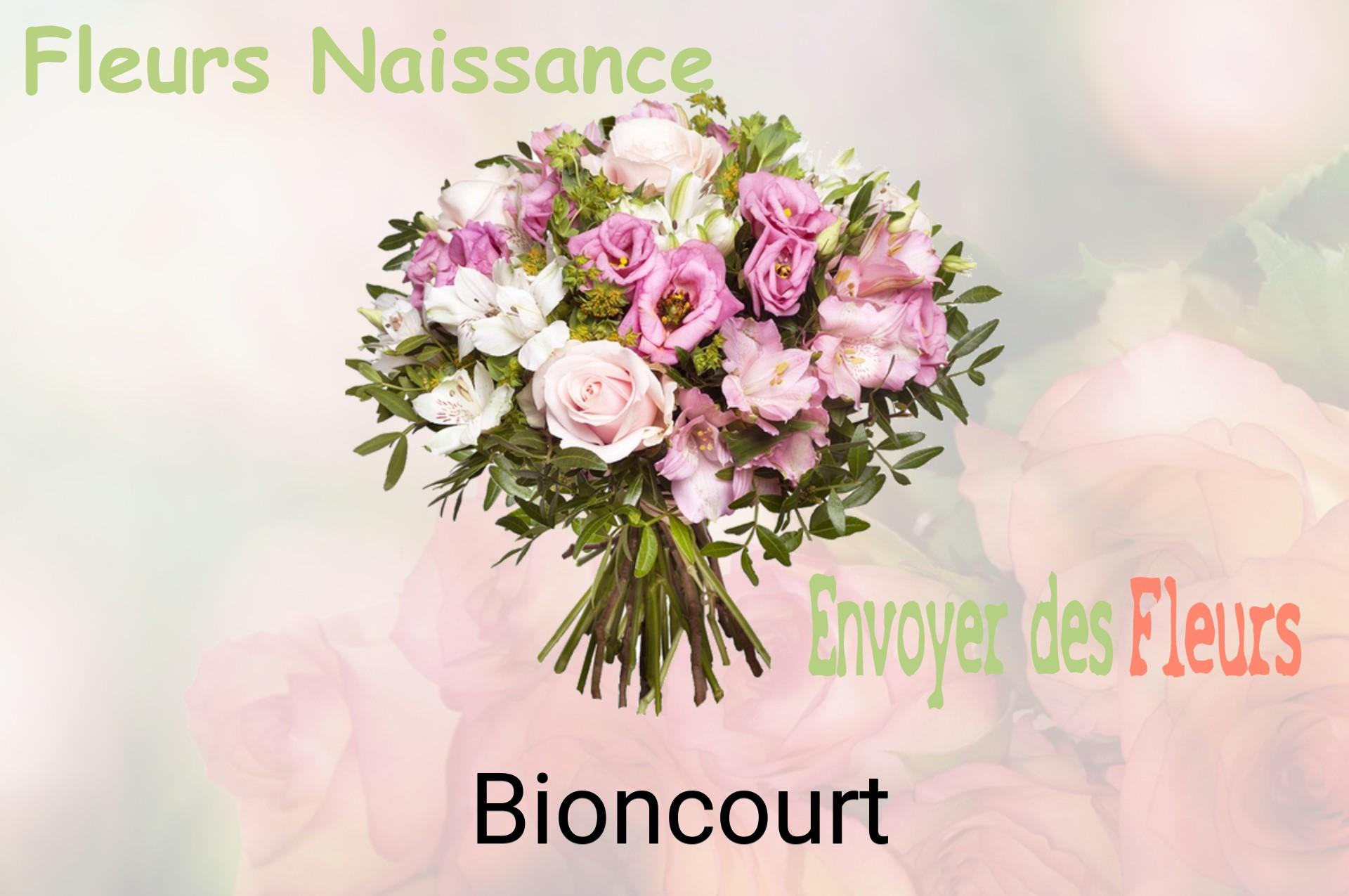 Bouquet de fleurs de naissance livré à Bioncourt